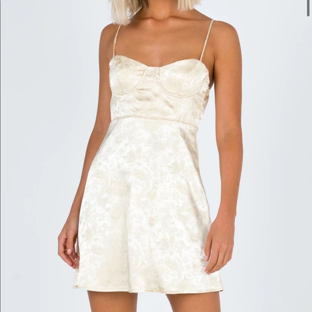 Princess Polly “Champagne Pop Mini Dress” Size 0